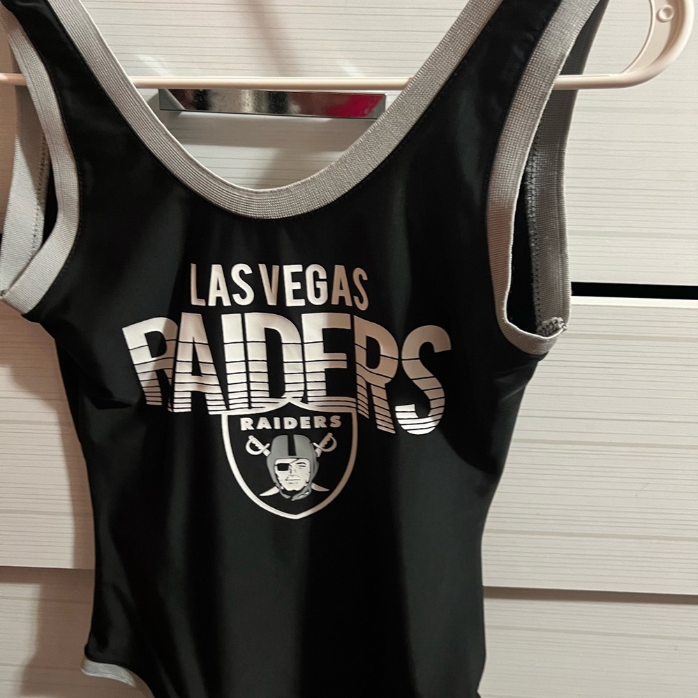 Las Vegas Raiders one piece bathing suit!